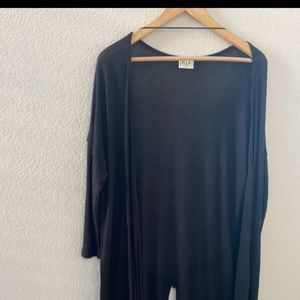 Black thin cardigan